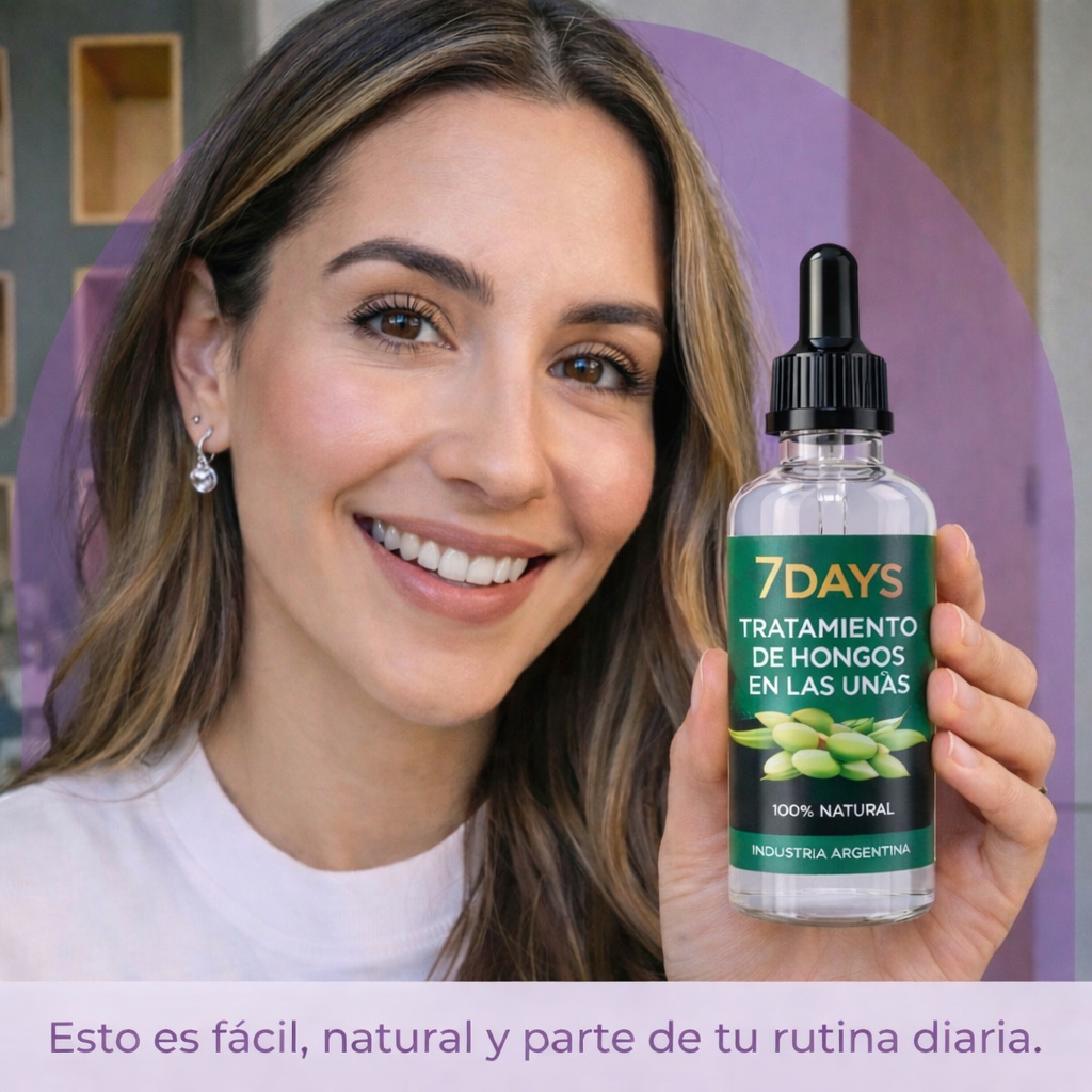 7 Days | Elimina hasta el 99.9% de los hongos en tus uñas.