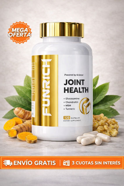 FUNRICH Suplemento Articular con Glucosamina y Curcuma